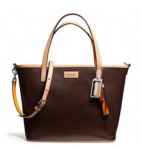 coach leather tote
