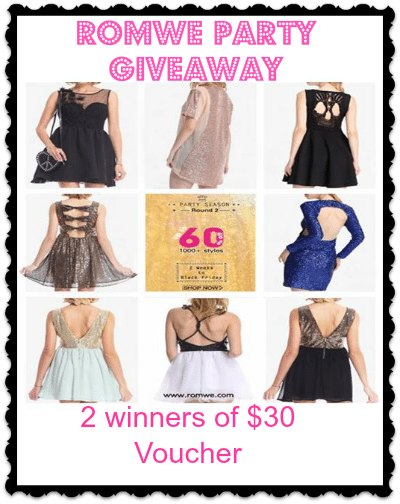romwe party giveaway