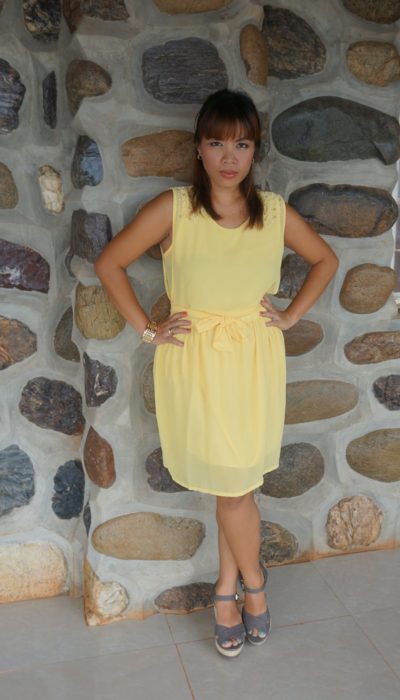 yellow romwe dress 2