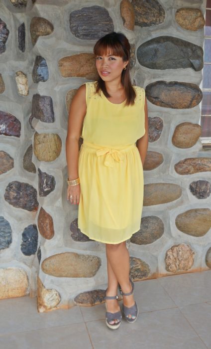 yellow romwe dress